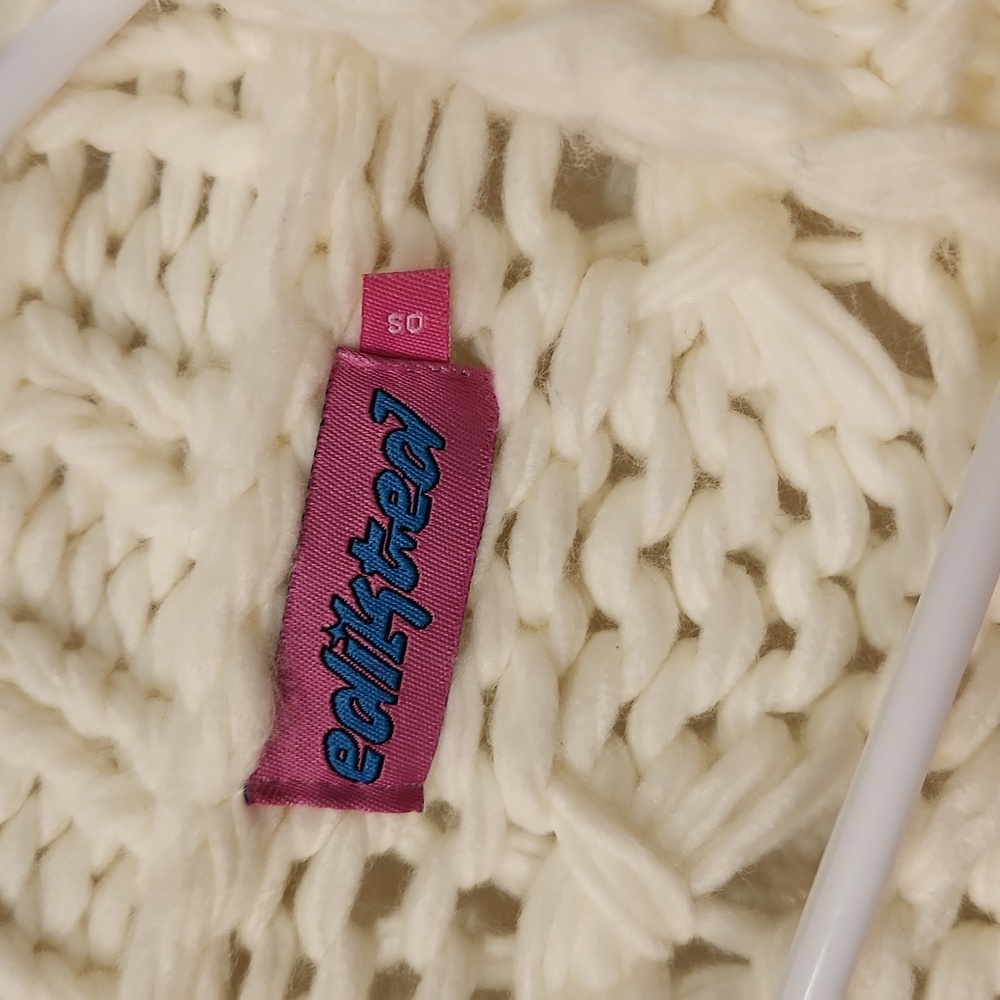 Edikted Cream Knit Cardigan - Picture 4 of 4